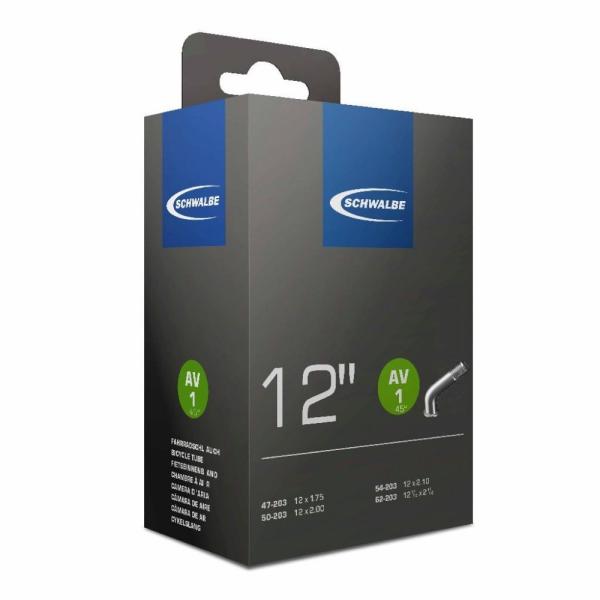 SCHWALBE Schlauch "Nr. AV 1 45 grad abgewinkelt", 12"