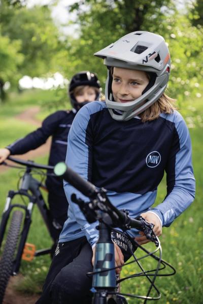 Abus Helm Youdrop FF Chalk Grey S 48-55 Produktbild 2