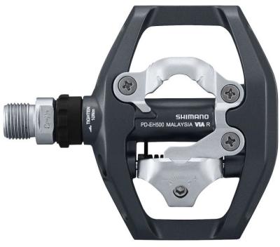 Pedal SHIMANO PD-EH500, 1. SPD, 2.Plattform, Dunkelgrau, Reflektor optional Produktbild 2