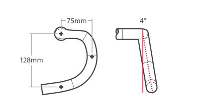 Bontrager Lenker Bontrager Elite IsoZone VR-SF Road 31,8mm 3 Produktbild 4